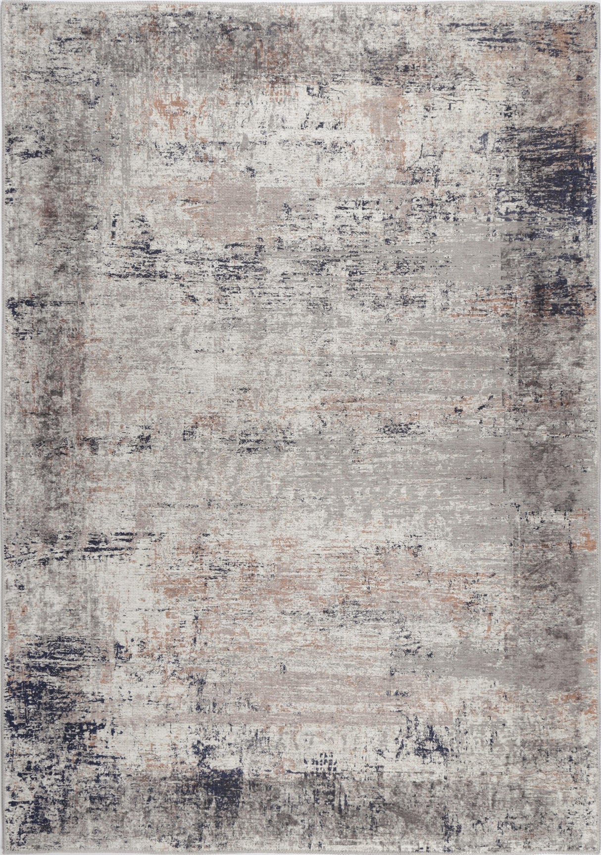Distressed Vintage Floor Rug, Ash Beige 280x380cm