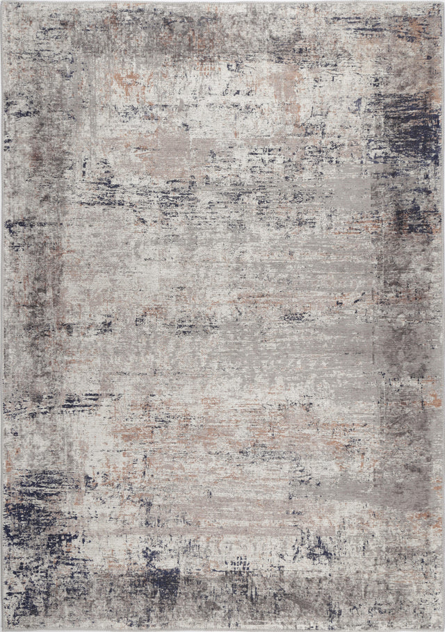 Distressed Vintage Floor Rug, Ash Beige 280x380cm