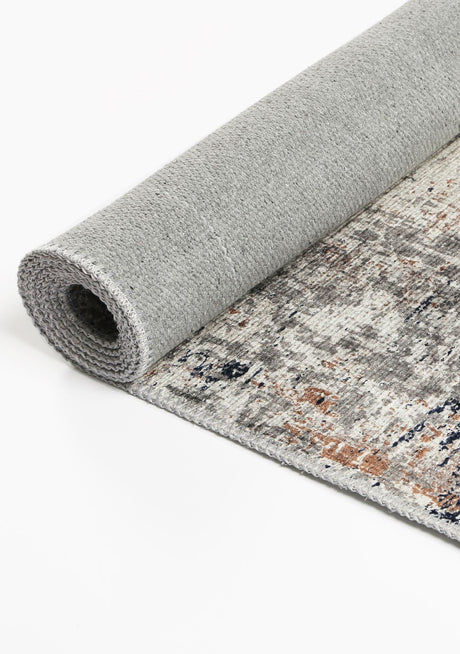 Distressed Vintage Floor Rug, Ash Beige 280x380cm