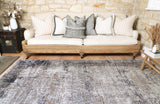 Distressed Vintage Floor Rug, Ash Beige 280x380cm