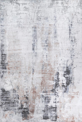 Distressed Vintage Floor Rug, Ash Ivory 280x380cm