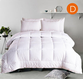 Auburn 500gsm down alternative quilt in super king on a styled all season bed