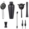 700 mL black cocktail shaker from the eight piece bar tool set