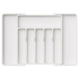 Brixham Telescopic Cutlery Storage Tray, White