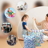 Waterproof nappy and wet bags with heart print, 2 piece