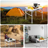 Yankalilla Aluminium Folding Camping Table, Silver