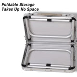 Yankalilla Aluminium Folding Camping Table, Silver