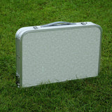 Yankalilla Aluminium Folding Camping Table, Silver