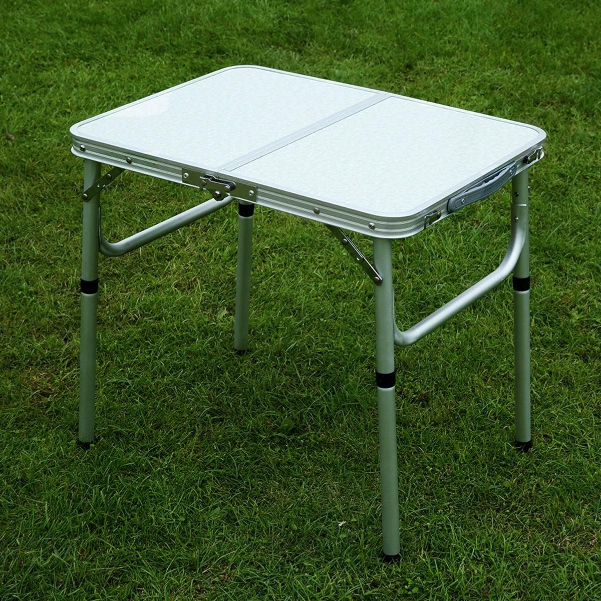 Yankalilla Aluminium Folding Camping Table, Silver