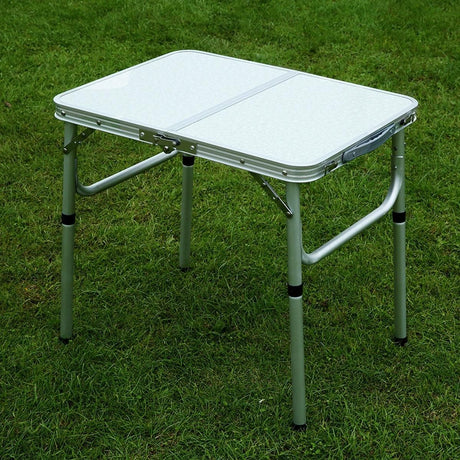 Yankalilla Aluminium Folding Camping Table, Silver