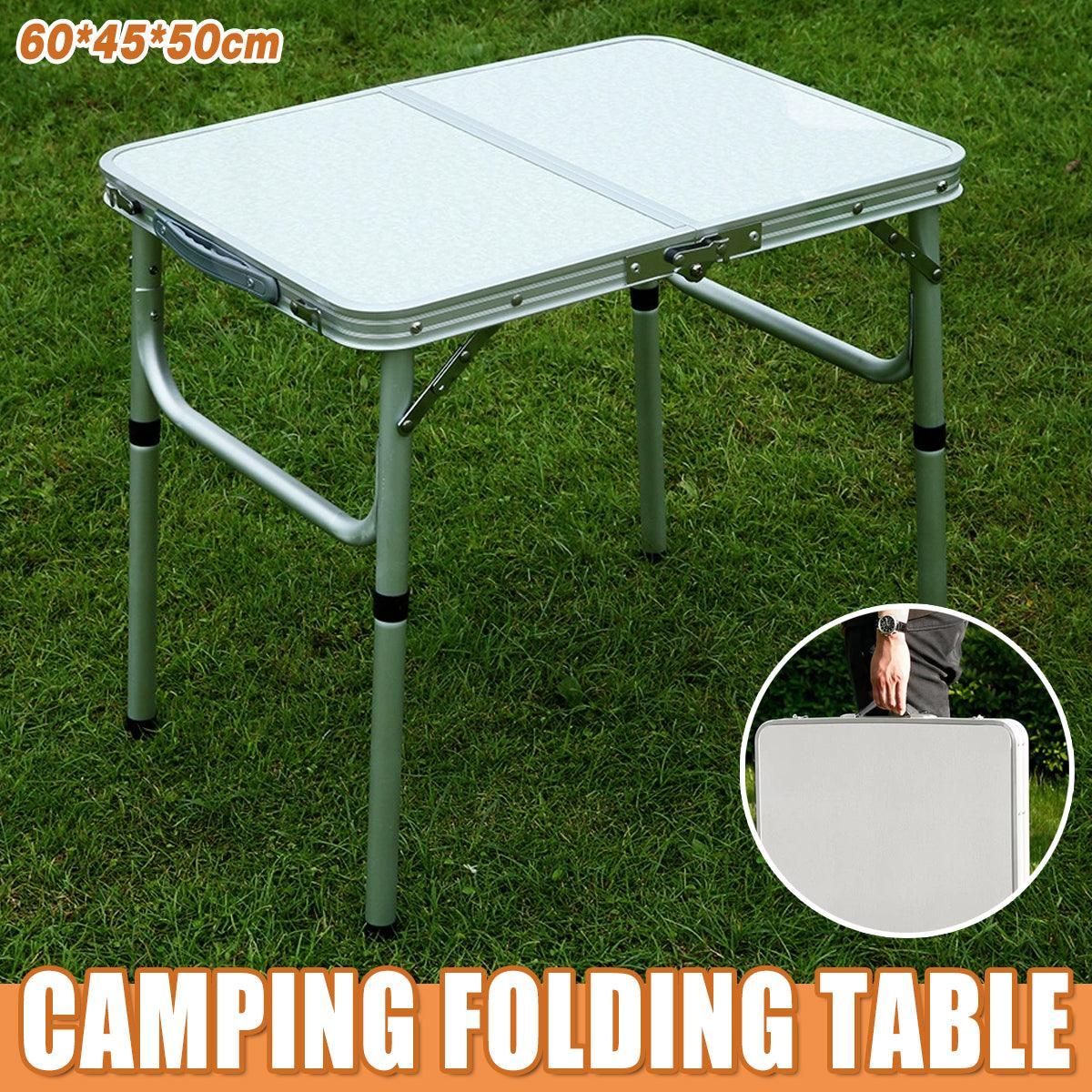 Yankalilla Aluminium Folding Camping Table, Silver