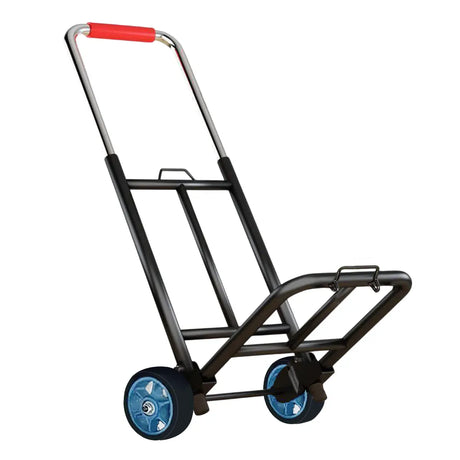 Folding hand trolley solid rubber wheel heavy duty flat ground