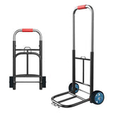 Folding hand trolley solid rubber wheel heavy duty flat ground