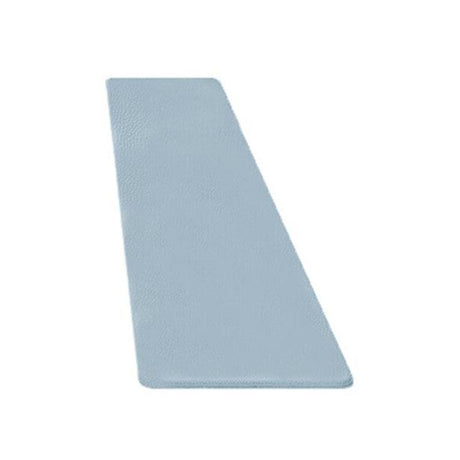 Blue PVC mat rolled up for storage