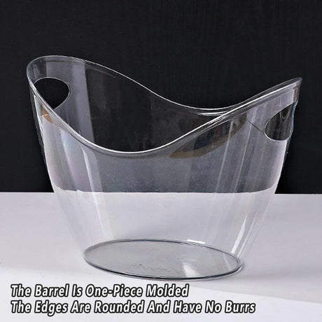 2 piece 3.5L clear ice bucket set