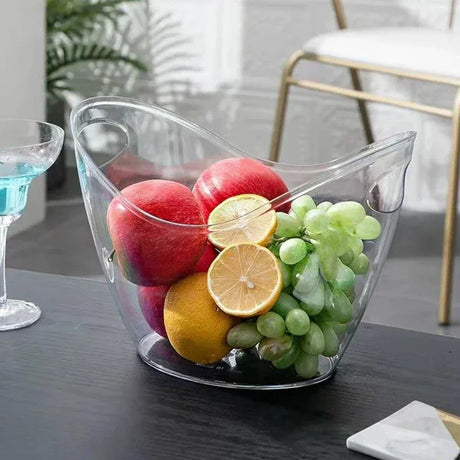 2 piece 3.5L clear ice bucket set