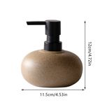 Moron Ceramic Pump Bottle, 300ml, Beige