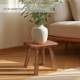 Wooden stool top view