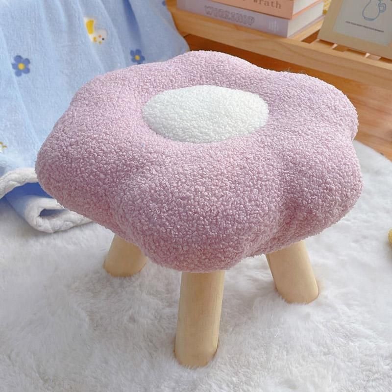 Flower stool fabric texture detail