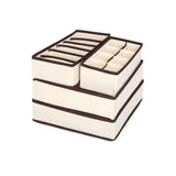 Grey foldable drawer organiser set - view 2