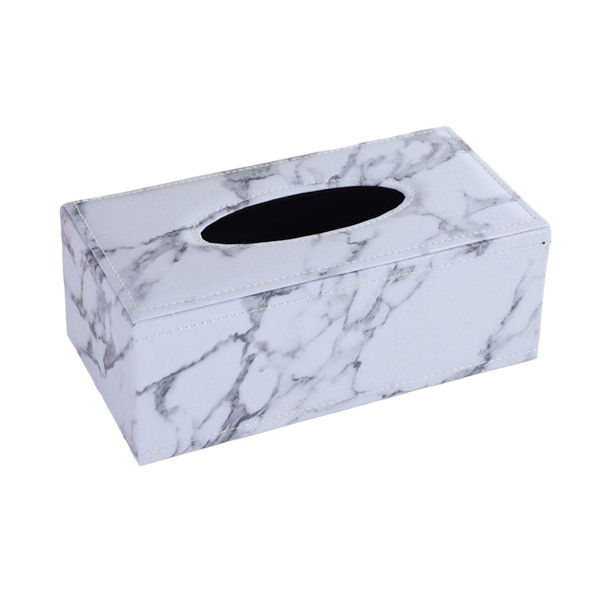 Dimension diagram for PU leather tissue box holder, 24 x 9.5 x 12 cm