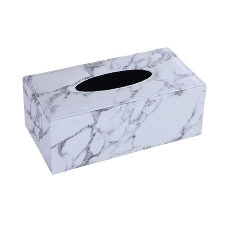 Dimension diagram for PU leather tissue box holder, 24 x 9.5 x 12 cm