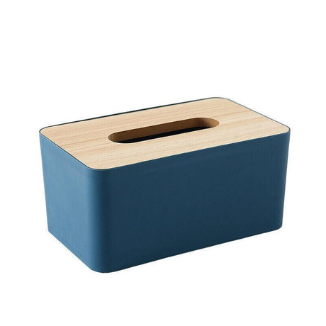 White tissue box used on a desk as a napkin and paper organiser