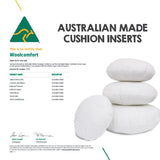 Luxor Twin Pack Round Hotel Cushion Inserts — 45cm, Made in Australia — Allure Home Collections