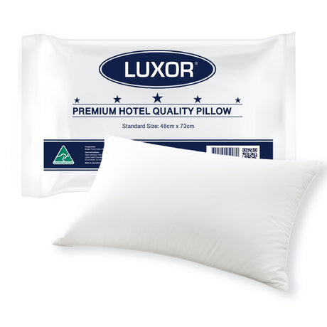 Luxor Australian Made Hotel Quality Standard Pillow — Single — Allure Home Collections