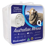 Alderton 700GSM merino wool quilt for Queen beds