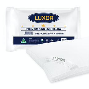 Bedarra hotel king size pillow 4cm wall single