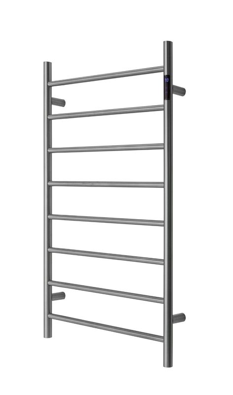 Premium Brushed Nickel Heated Towel Rack