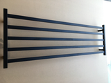Premium Matte Black Heated Towel Rack