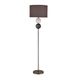 Textured Glass Orb Floor Lamp Pewter