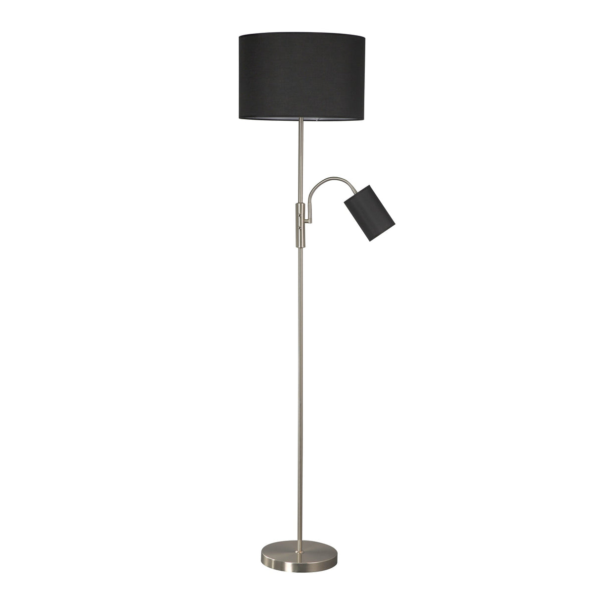 Cylinya Mother and Child Floor Lamp — Black Dual-Light Design — Allure Home Collections