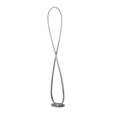 Infinity effect LED floor lamp in chrome