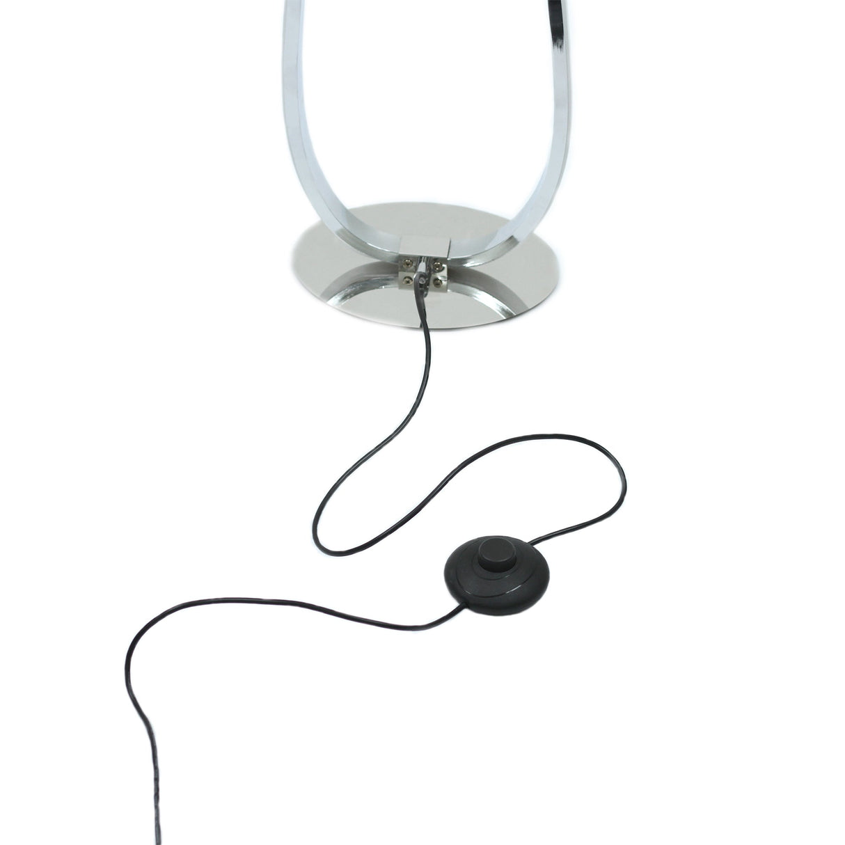 Infinity effect LED floor lamp in chrome