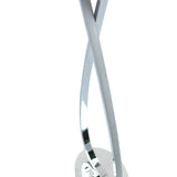 Infinity effect LED floor lamp in chrome