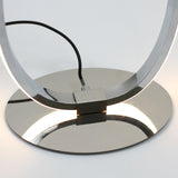 Infinity effect LED floor lamp in chrome