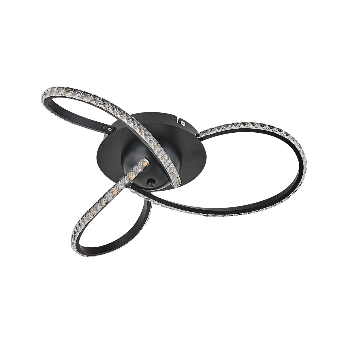 Irie Dimmable 3-Light LED Ceiling Light — Black — Allure Home Collections