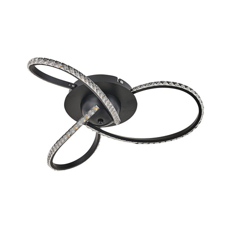 Irie Dimmable 3-Light LED Ceiling Light — Black — Allure Home Collections