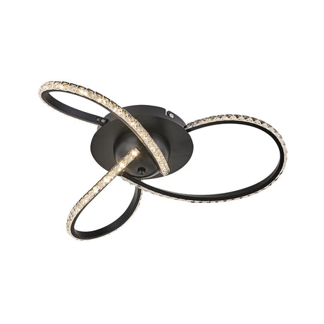 Irie Dimmable 3-Light LED Ceiling Light — Black — Allure Home Collections