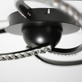 Irie Dimmable 3-Light LED Ceiling Light — Black — Allure Home Collections