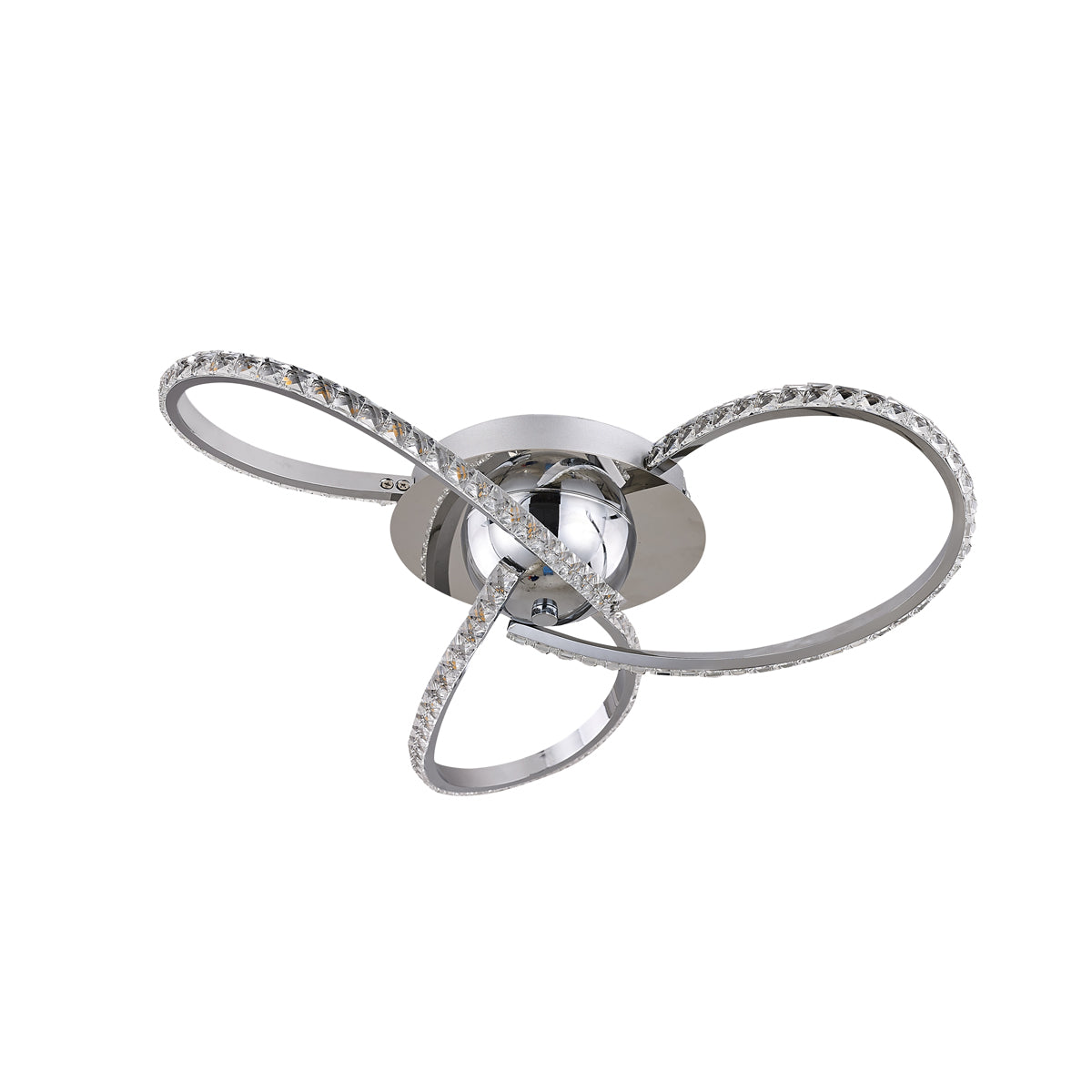 Irie Dimmable 3-Light LED Ceiling Light — Chrome — Allure Home Collections