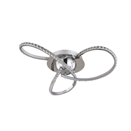 Irie Dimmable 3-Light LED Ceiling Light — Chrome — Allure Home Collections