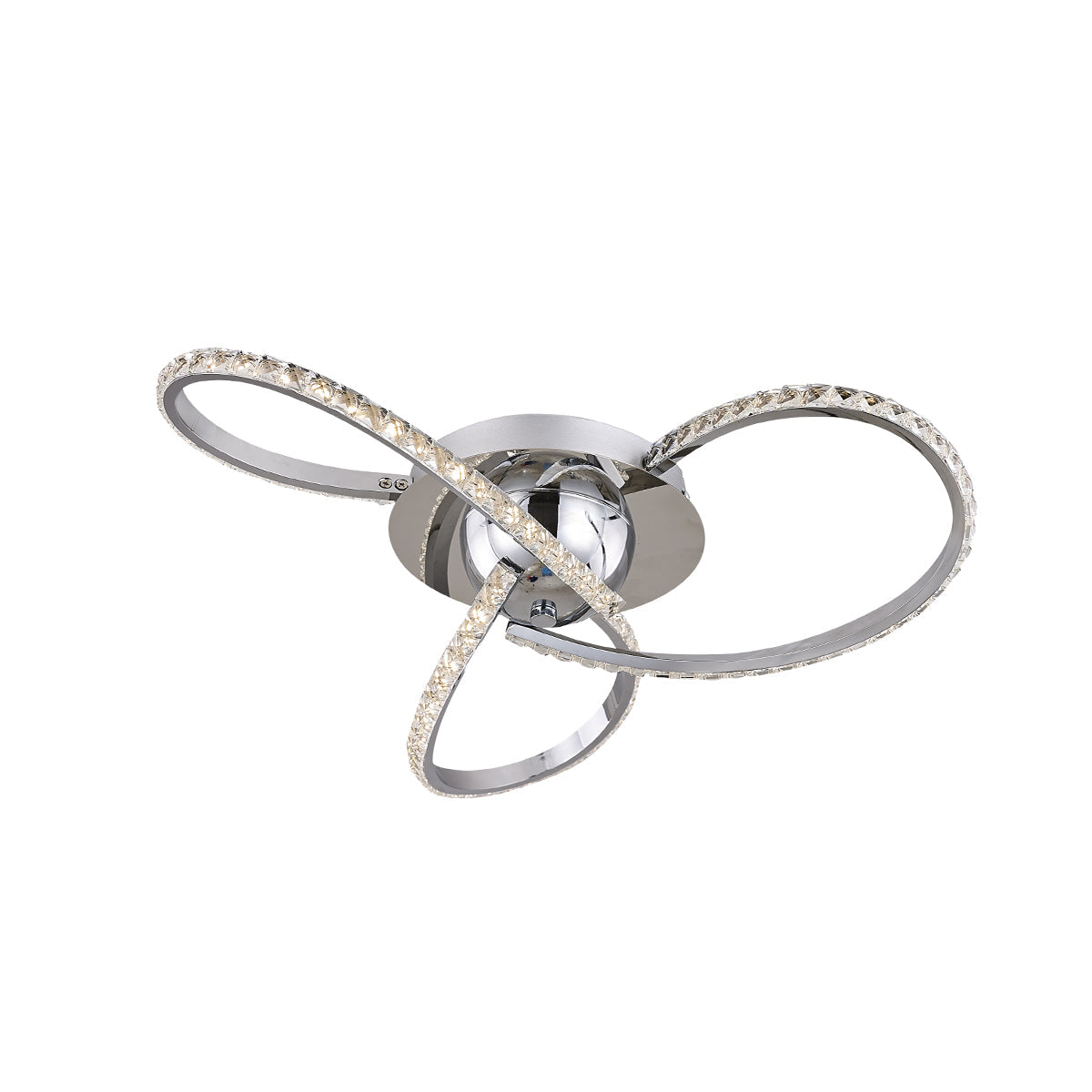 Irie Dimmable 3-Light LED Ceiling Light — Chrome — Allure Home Collections