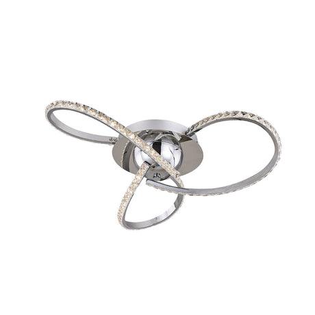 Irie Dimmable 3-Light LED Ceiling Light — Chrome — Allure Home Collections