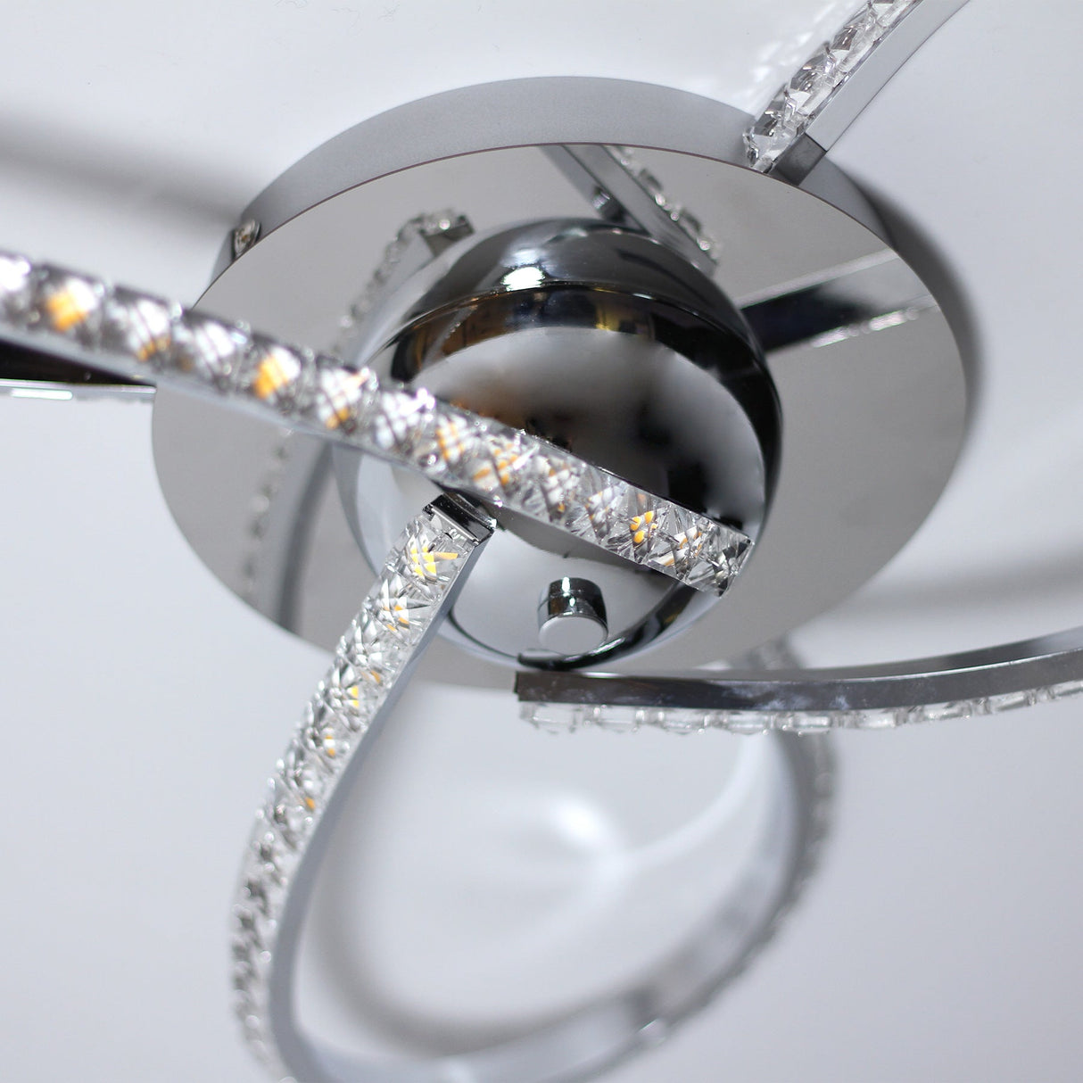 Irie Dimmable 3-Light LED Ceiling Light — Chrome — Allure Home Collections