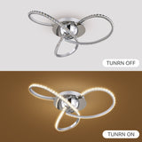Irie Dimmable 3-Light LED Ceiling Light — Chrome — Allure Home Collections