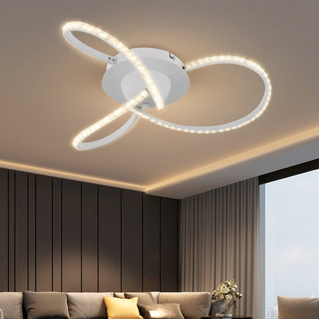 Irie Dimmable 3-Light LED Ceiling Light — White — Allure Home Collections